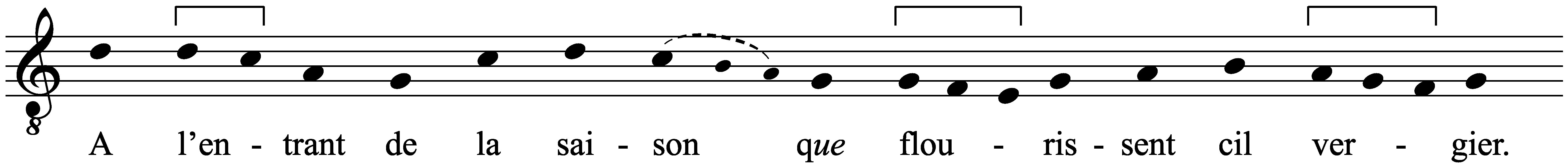 Work musical notation